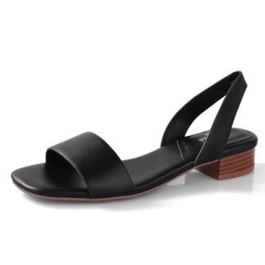 Imagem de Ankis Sandália Feminina De Salto Baixo, Quadrada, Aberta, Marrom, Preta, Branca, De Couro, Rasteira, Confortável, Slip-On, Sapato Casual Para Praia, Festa, Casamento, 2025