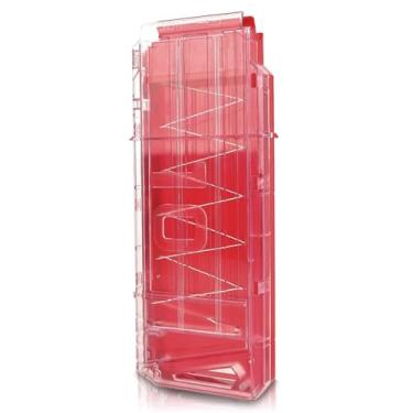 Imagem de TORMEN Clipe de recarga rápida de 10 dardos, clipes de bala compatíveis com pistola de brinquedo Nerf Mega Magazine (1 peça, vermelho transparente)