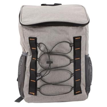 Imagem de Mochila isolada mochila ao ar livre lancha de isolamento térmico de grande capacidade com suporte de xícara lateral para piquenique de viagem Camping Oxford Ploth Aluminium Foil