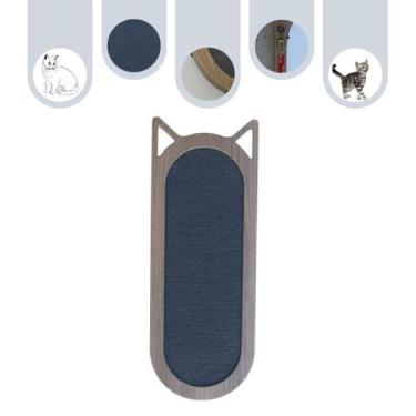 Imagem de Arranhador Para Gato Piso Parede modelo Frajola Médio Amadeirado - Cin