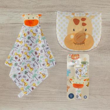 Imagem de Combo Naninha + Prendedor De Chupeta + Travesseiro Modelador - Miguel 