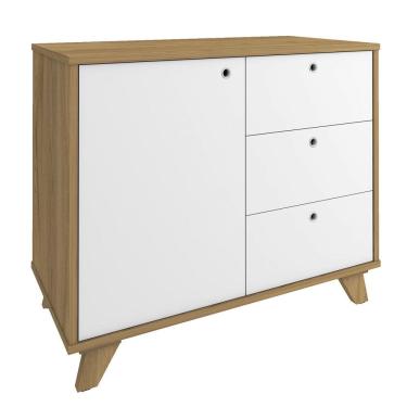 Imagem de Balcão para Escritório 3 Gavetas 1 Porta Luciano