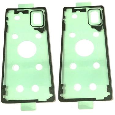 Imagem de 2 peças - Tampa traseira da porta da bateria cola adesiva dupla face fita traseira adesivo substituição para Samsung Galaxy A71 4G A715 / A71 5G A716