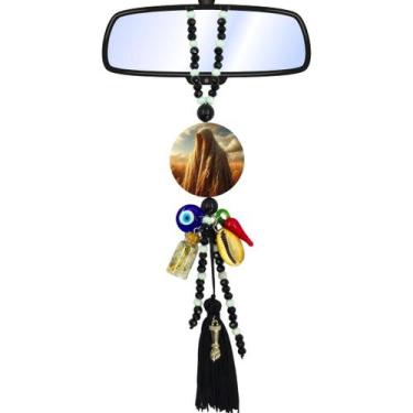 Imagem de Chaveiro Guia Patuá Proteção Orixá Omolú Retrovisor Carro - Balaio de 