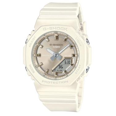 Imagem de Casio G-Shock GMAP2100ST-7A Relógio analógico-digital feminino branco/dourado, Off White, Moderno