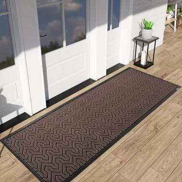 Imagem de Yimobra Tapete de corredor para ambientes internos e externos, tapete de entrada resistente à prova d'água para áreas de alto tráfego, tapete de porta de boas-vindas de grau comercial, fácil de limpar