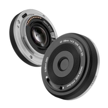Imagem de Viltrox Lente panqueca AF 28 mm f4.5 FE para câmeras Sony E Mount (a7, a7R, a7S, a7C, a9) – ultrafina, moldura completa, leve, preta