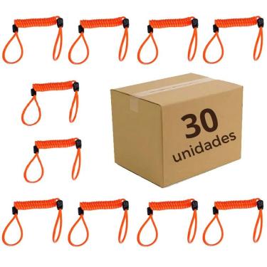 Imagem de KIT COM 30 Cabo Lembrete Trava Disco Cadeado Capacete Moto FAN Titan CG160 FAZER YBR FACTOR PCX POP BIS