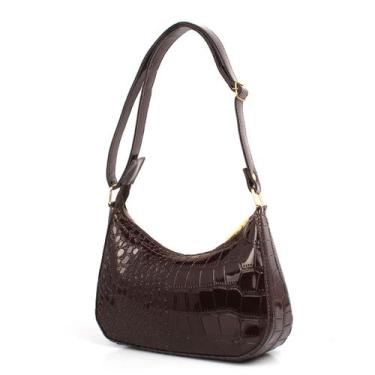Imagem de Bolsa Feminina Clutch Pequena Alça de Ombro Shoulder Bag Verniz Lançam