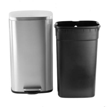 Imagem de Lixeira de Inox 30L com Balde Interno  Guimmis.casa