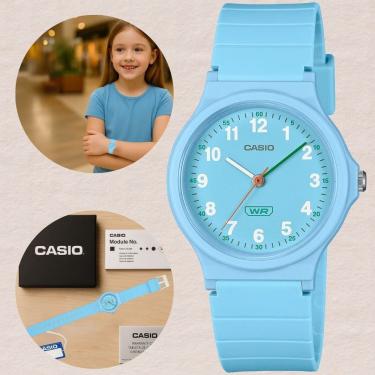 Imagem de Relógio Casio Infantil Juvenil Escolar Leve Casual Meninos Meninas LQ-24B-2B Preto Puls...