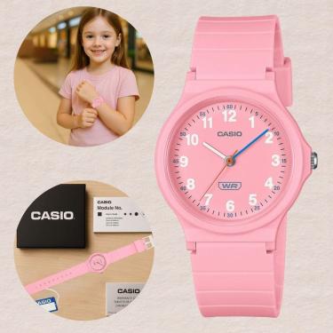 Imagem de Relógio Casio Infantil Juvenil Escolar Leve Casual Meninos Meninas LQ-24B-4B Pulseira E...