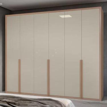 Imagem de Guarda-Roupa Únique 6 Portas 5 Gavetas  sem pés - Lopas - Móveis Lopas