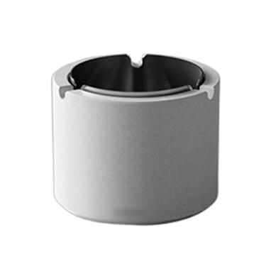 Imagem de LICONG-2019 Cinzeiro para fumantes cilindro profundo circular cimento aço inoxidável cinzeiro à prova de vento sala de estar cinza circular hotel cafeteria cigarro charuto cinzeiro de mesa cinzeiros
