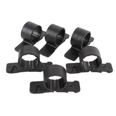 Imagem de Phefop 50 Grampos de Tubo de Suspensão Definidos, Clipes de Suporte de Plástico Duro Sem Deslizamento Com Engrenagens para Conectar Madeira, Colunas, Vigas, Paredes e Concreto (3/4 polegadas)