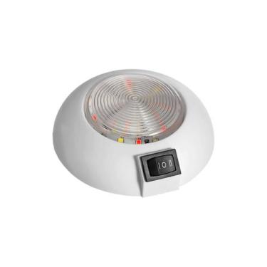 Imagem de Luminária de Cabine Bicolor LED Vermelho e Branco 12V - Barco Novo