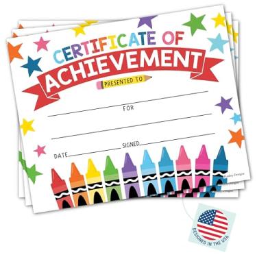 Imagem de 25 certificados coloridos de jardim de infância de diploma pré-escolar para crianças – Papel certificado de diploma de jardim de infância para impressão, certificados de graduação de prêmio para estudantes