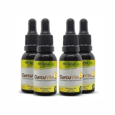 Imagem de Cúrcuma Longa Curcuvita 04 Frascos De 30ml - Herbal Vita