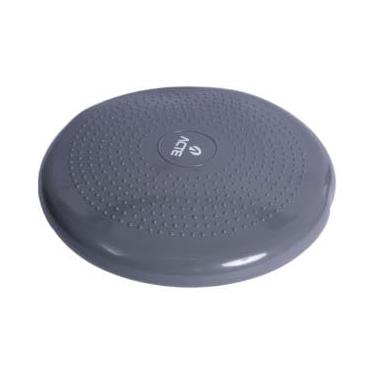 Imagem de Disco de Equilíbrio para Exercícios, 33cm, PVC, Preto, com Bomba de Ar, Suporta 100kg