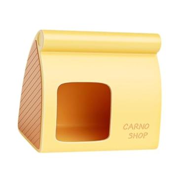 Imagem de Baoblaze Esconderijo para hamster Casa de cerâmica para hamster Esconderijo para pequenos animais Caverna para chinchilas, 18 Cm X 11.4 Cm X