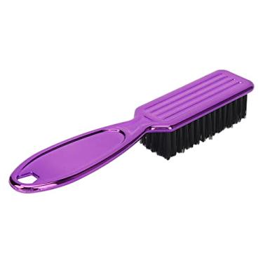 Imagem de Pente masculino para pentear barba com alça ergonômica, escova multifuncional para corte de cabelo e estilo, nylon confortável, vermelho, ferramenta de cuidados com a barba (Roxo)