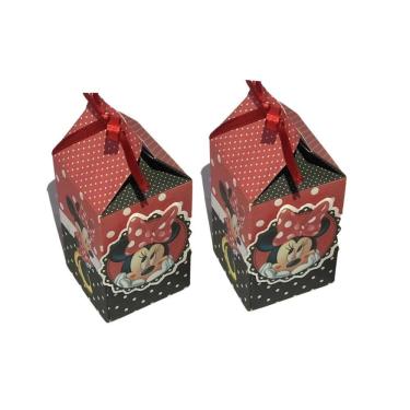 Imagem de Kit 10 Caixinhas Milk Lembrancinhas Minnie Decoração Festa