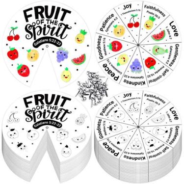 Imagem de Conjunto de rodas de colorir Spiareal Fruit of The Spirit para criança