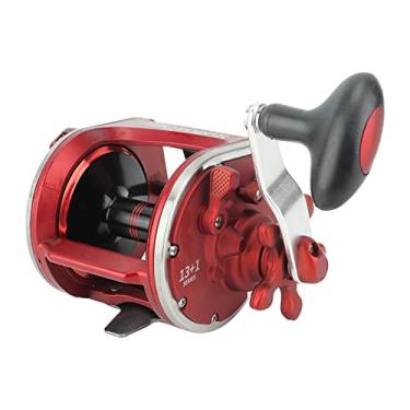 Imagem de Carretel de pesca Baitcasting, molinete de pesca de isca de metal, cabo de borracha macia para lago (JBC9000R)