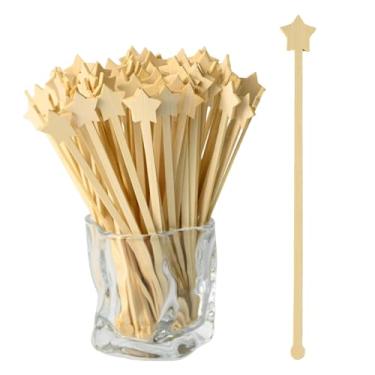 Imagem de TreeMVI 200 peças de agitadores de café descartáveis: varinha misturadora de café de bambu natural de 7 pol. Varinha personalizada para misturar bebidas para mexer chocolate quente, milkshake