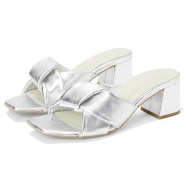 Imagem de Paul Green Sandália feminina Yasmin Slide, Alumínio, 34
