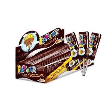 Imagem de Pirulito de Chocolate Mastigável Frutsy 560g - Dori 50 Unidades