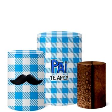 Imagem de Trio Capas Cilindro Decoração Festa Veste Fácil Dia dos Pais (CLPAI0021)