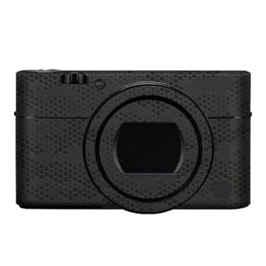 Imagem de Adesivo para o corpo da câmera, película protetora, acessórios para Sony RX100 V RX100 IV Vinyl Wrap Decalques RX100M4 RX100M5 RX100M5A (preto de bambu)