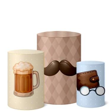 Imagem de Trio Capas Cilindro Decoração Festa Veste Fácil Dia dos Pais (CLPAI0040)