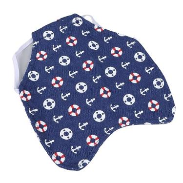 Imagem de Generic Protetor de Asa Fixador de Penas de Penas de Frango, Avental de Sela de Frango Lavável de Duas Camadas Pesadas para o Avental de Sela de para Pássaros (Âncora de barco azul)