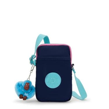 Imagem de Kipling Minibolsa feminina Tally, bolsa tiracolo leve mini, bolsa de telefone de nylon, Resort azul-marinho, 4.25''L x 6.75''H x 0.75''D