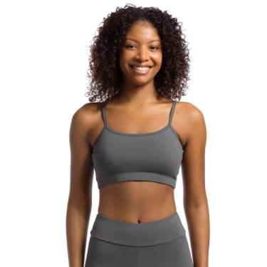 Imagem de Top Basic Olympikus Feminino, Cinza, G