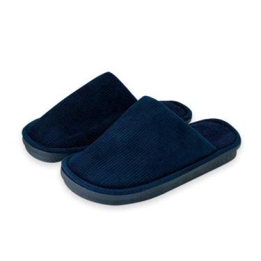 Imagem de Pantufa Masculina Lisa Azul 44/45 - REDSTAR