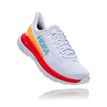 Imagem de HOKA ONE ONE Mach 4 Calçados Masculinos, Branco/Fiesta, 12