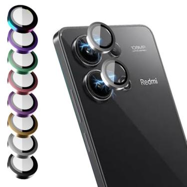 Imagem de Película de Vidro 3D 9D Compatível ¨Xiaomi REDMI NOTE 13 4G Luxo Liso Protetor de Câmera Lente Traseira (AZUL BEBE)