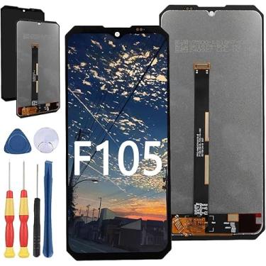 Imagem de Yuxyiony Nova tela de substituição para tela LCD Fossibot F105 e acessórios de ferramenta de substituição