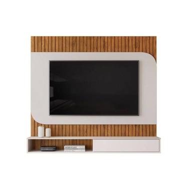 Imagem de Painel Quarto P- Tv Até 65 Pol Tom 150x139cm Freijo-off White - Dj Móveis
