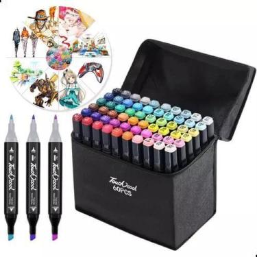 Imagem de Super Conjunto Profissional De 60 Canetas Permanente 1Linha - Sweet Ho