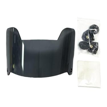 Imagem de menolana Protetor ocular de substituição para viseira de futebol, feminino e masculino, proteja seus olhos, acessórios profissionais resistentes a arranhões, Preto