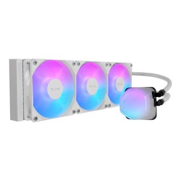 Imagem de Cooler Master Cooler líquido de CPU MasterLiquid ML360 Illusion Close-Loop AIO, cúpula translúcida, bomba de câmara dupla de 3ª geração, radiador 240, halo duplo MF120 para AMD Ryzen/Intel 1200/1151