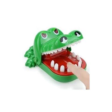 Imagem de Jogo Crocodilo Dentista Brinquedo Divertido de Morder Dedo Interativo para Crianças e Família.