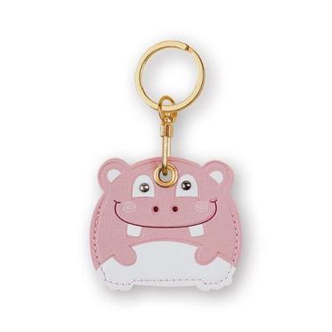 Imagem de Porta-chaves em couro para Apple AirTag XSUIOY Pink