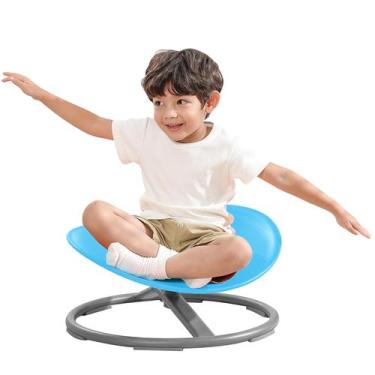 Imagem de Cadeira sensorial BABAMU para crianças Autism Sit and Spin Blue