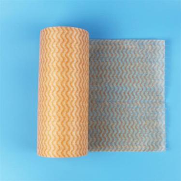 Imagem de Pano De Prato De Cozinha, Pano De Prato Super Absorvente, Pano De Prato Reutilizável Tecido Não Tecido Descartável Rolos De Pano De Cozinha Esfregões Panos De Limpeza Pano Sem, Oranje, One Size