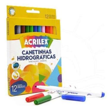 Imagem de Canetinhas Hidrográficas 12 Cores Acrilex